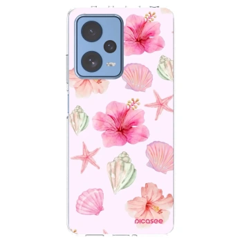 Picasee silikonski prozorni ovitek za Xiaomi Redmi Note 12 Pro 5G - Blush Lagoon