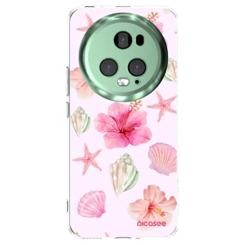 Picasee silikonski prozorni ovitek za Honor Magic5 Pro - Blush Lagoon