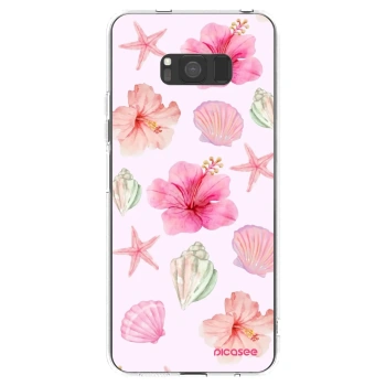 Picasee silikonski prozorni ovitek za Samsung Galaxy S8 G950F - Blush Lagoon