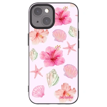 Picasee silikonski črni ovitek za Apple iPhone 15 - Blush Lagoon