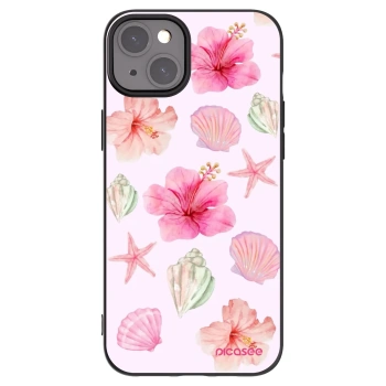 Picasee silikonski črni ovitek za Apple iPhone 15 Plus - Blush Lagoon