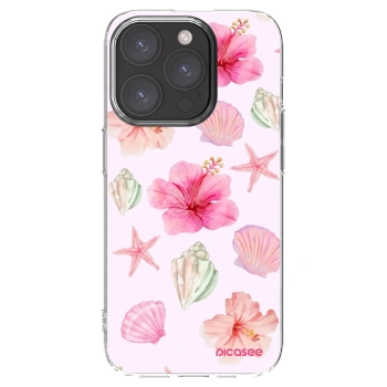 Picasee silikonski prozorni ovitek za Apple iPhone 15 Pro - Blush Lagoon