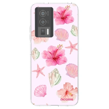 Picasee silikonski prozorni ovitek za Xiaomi Poco F5 Pro 5G - Blush Lagoon