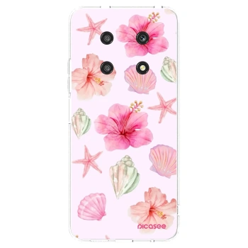 Picasee silikonski prozorni ovitek za Honor Magic4 Lite 5G - Blush Lagoon