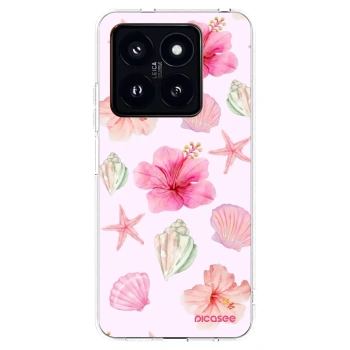 Picasee silikonski prozorni ovitek za Xiaomi 14 Pro - Blush Lagoon