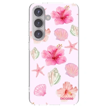 Picasee silikonski prozorni ovitek za Samsung Galaxy S24 S921B 5G - Blush Lagoon