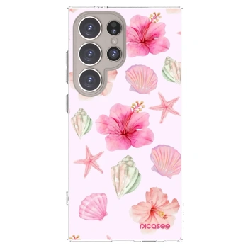 Picasee silikonski prozorni ovitek za Samsung Galaxy S24 Ultra S928B 5G - Blush Lagoon