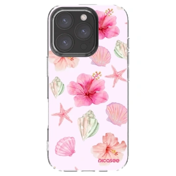 Picasee silikonski prozorni ovitek za Apple iPhone 16 Pro - Blush Lagoon