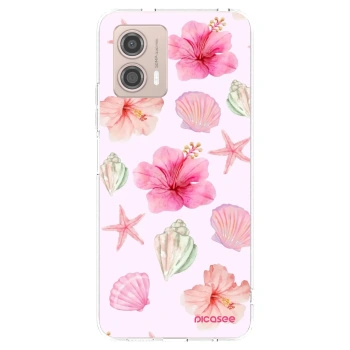 Picasee silikonski prozorni ovitek za Motorola Moto G53 5G - Blush Lagoon
