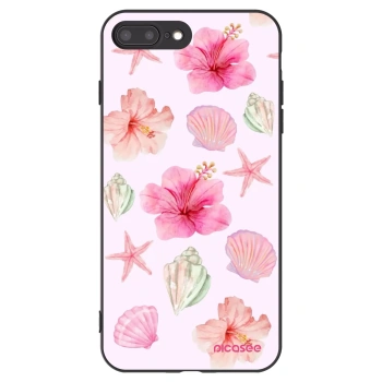 Picasee silikonski črni ovitek za Apple iPhone 7 Plus - Blush Lagoon