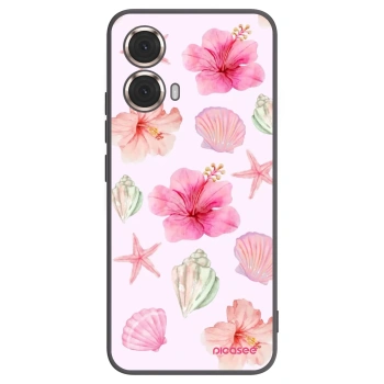 Picasee silikonski črni ovitek za Motorola Moto G85 - Blush Lagoon