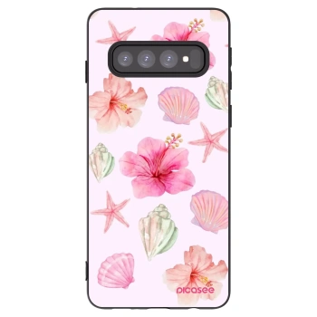 Picasee silikonski črni ovitek za Samsung Galaxy S10 G973 - Blush Lagoon