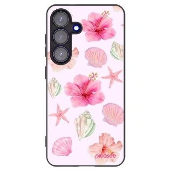 Picasee silikonski črni ovitek za Samsung Galaxy S25 5G - Blush Lagoon