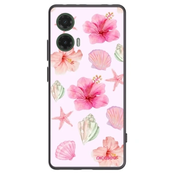 Picasee silikonski črni ovitek za Motorola Moto G35 5G - Blush Lagoon