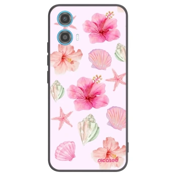Picasee silikonski črni ovitek za Motorola Moto G34 5G - Blush Lagoon
