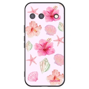 Picasee silikonski črni ovitek za Google Pixel 9 - Blush Lagoon