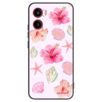Picasee silikonski črni ovitek za Motorola Moto G05 - Blush Lagoon