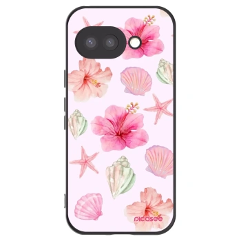 Picasee silikonski črni ovitek za Google Pixel 9a - Blush Lagoon