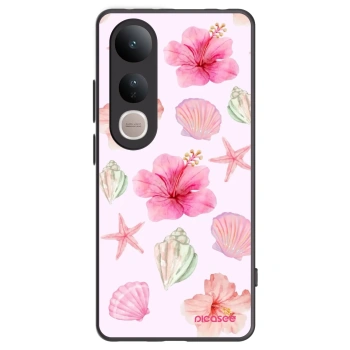 Picasee silikonski črni ovitek za Vivo V50 Lite 5G - Blush Lagoon