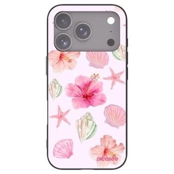 Picasee silikonski črni ovitek za Apple iPhone 17 Pro - Blush Lagoon