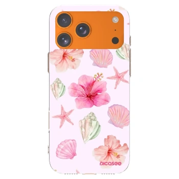 Picasee silikonski prozorni ovitek za Apple iPhone 17 Pro Max - Blush Lagoon
