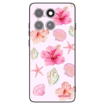 Picasee silikonski črni ovitek za Motorola Edge 60 Fusion - Blush Lagoon