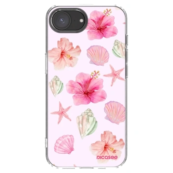 Picasee silikonski prozorni ovitek za Apple iPhone 17e - Blush Lagoon