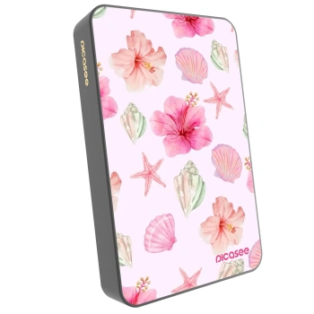 Picasee Prenosna baterija z MagSafe 10 000 mAh Siva - Blush Lagoon