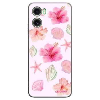 Picasee silikonski črni ovitek za Motorola Moto G06 - Blush Lagoon