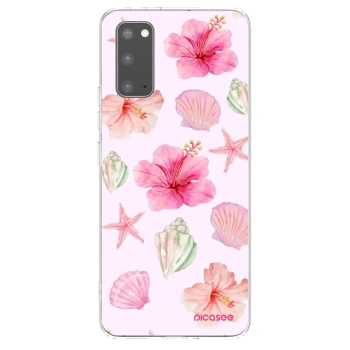 Picasee silikonski prozorni ovitek za Samsung Galaxy S20 G980F - Blush Lagoon