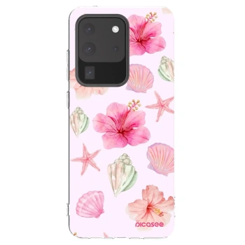 Picasee silikonski prozorni ovitek za Samsung Galaxy S20 Ultra 5G G988F - Blush Lagoon