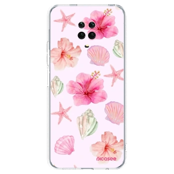 Picasee silikonski prozorni ovitek za Xiaomi Redmi Note 9 Pro - Blush Lagoon