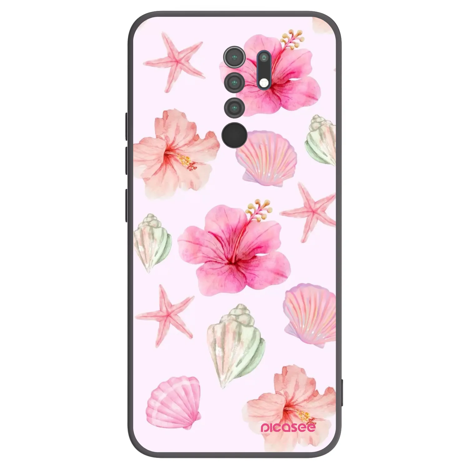 Picasee silikonski črni ovitek za Xiaomi Redmi 9 - Blush Lagoon