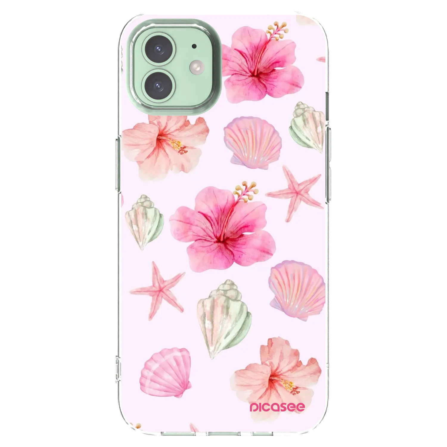 Picasee silikonski prozorni ovitek za Apple iPhone 12 - Blush Lagoon