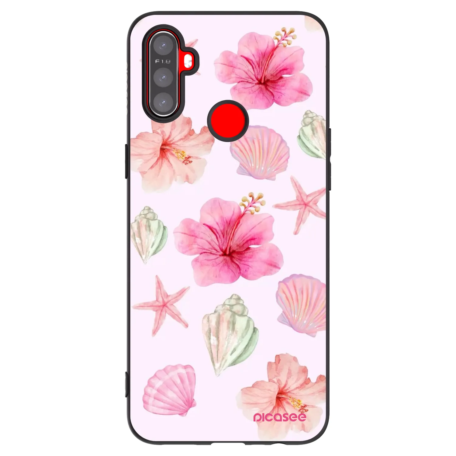 Picasee silikonski črni ovitek za Realme C3 - Blush Lagoon