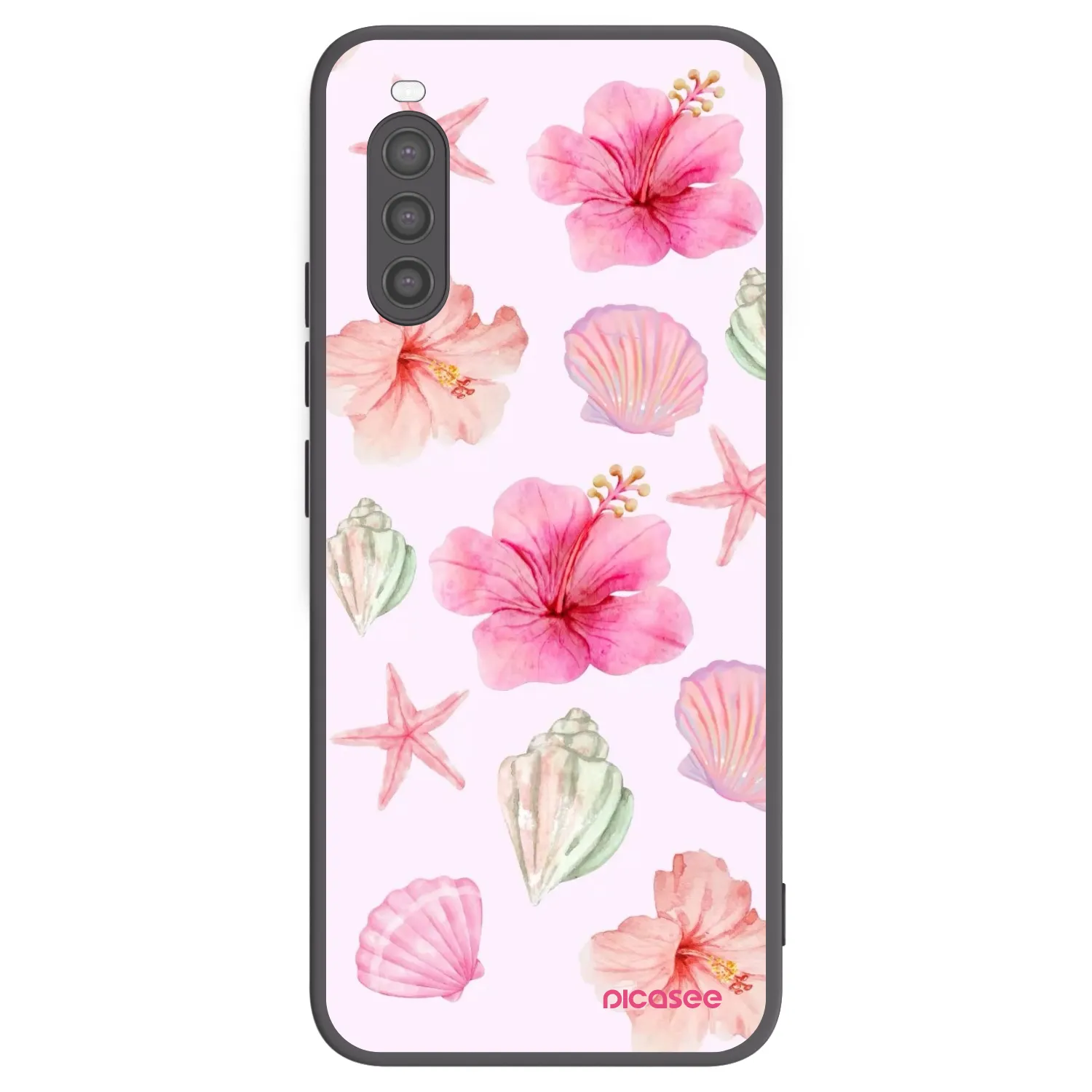 Picasee silikonski črni ovitek za Sony Xperia 10 II - Blush Lagoon