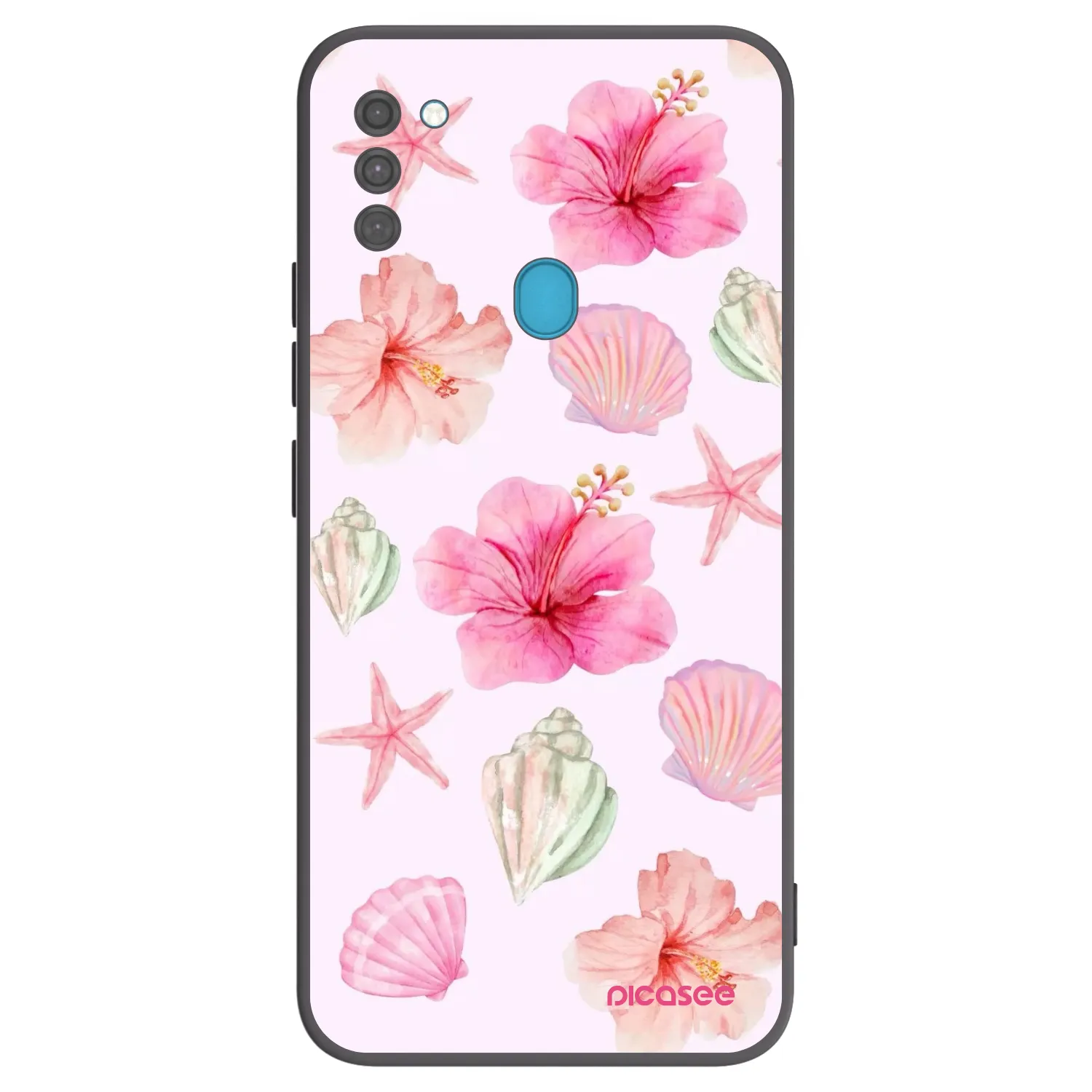 Picasee silikonski črni ovitek za Samsung Galaxy M11 - Blush Lagoon