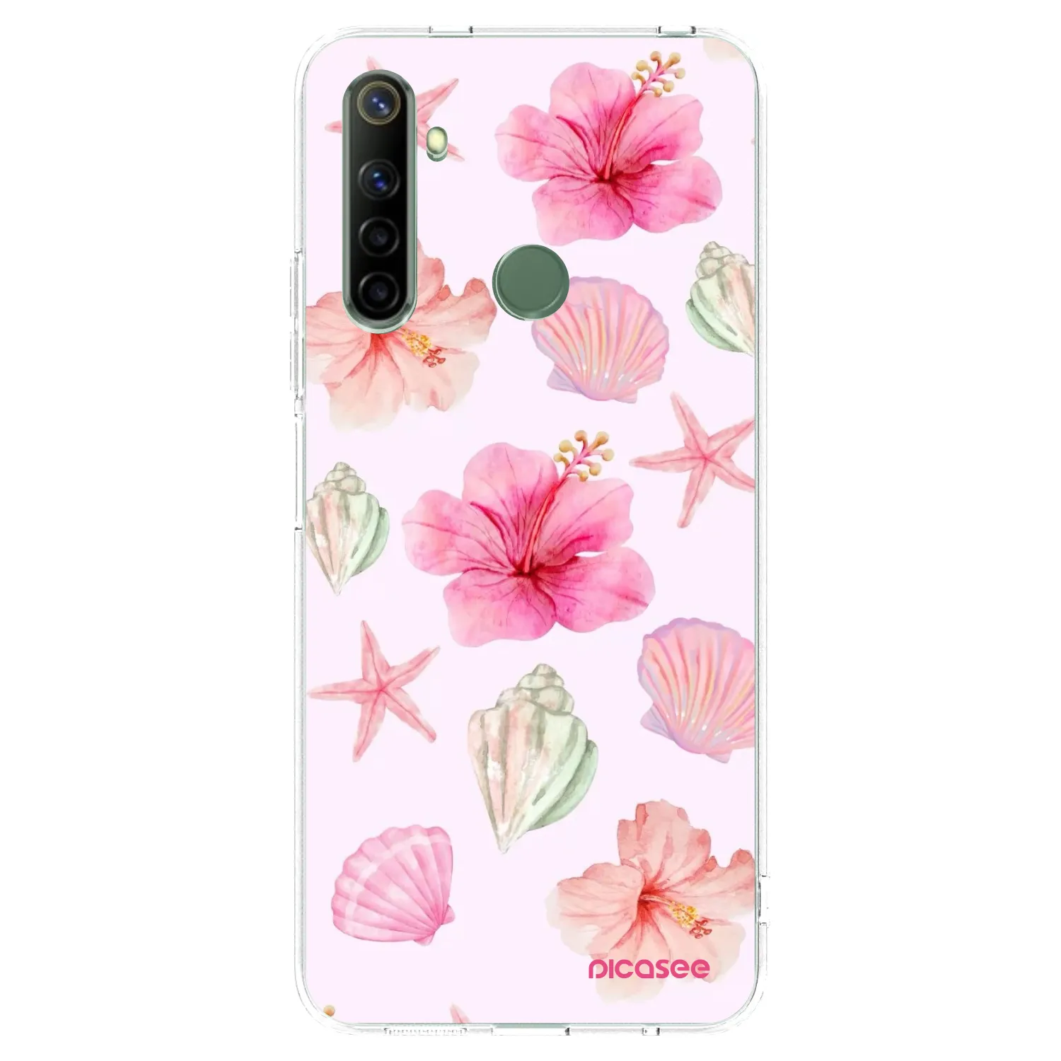 Picasee silikonski prozorni ovitek za Realme 6i - Blush Lagoon