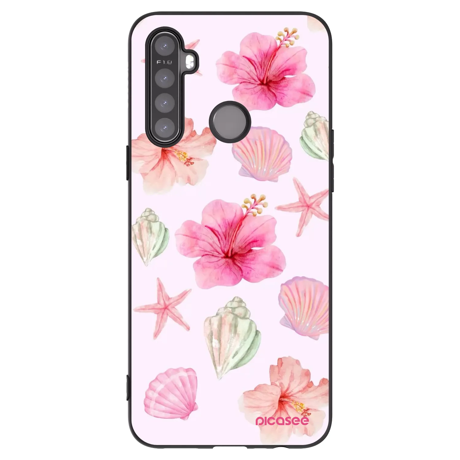 Picasee silikonski črni ovitek za Realme 6i - Blush Lagoon