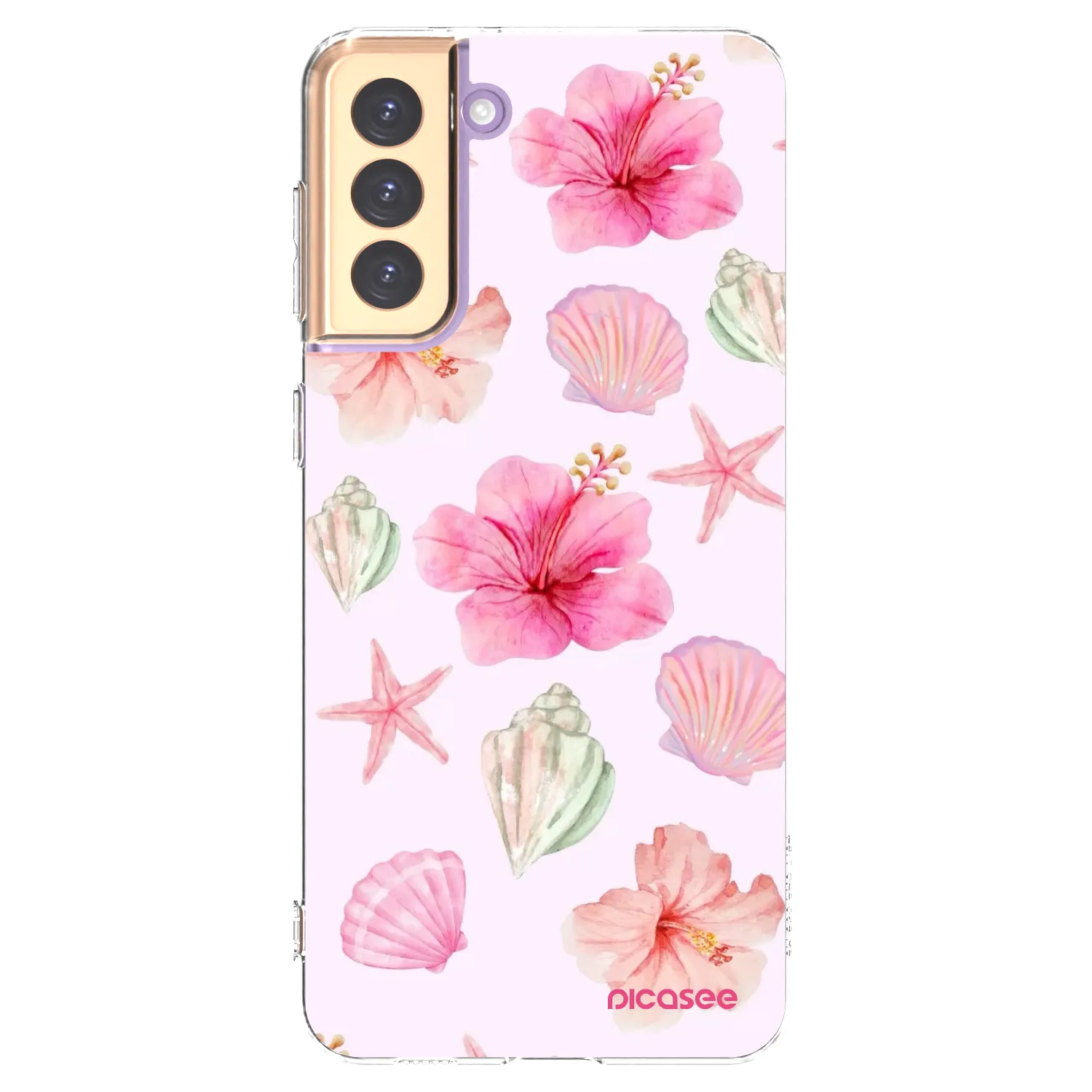 Picasee silikonski prozorni ovitek za Samsung Galaxy S21+ 5G G996F - Blush Lagoon