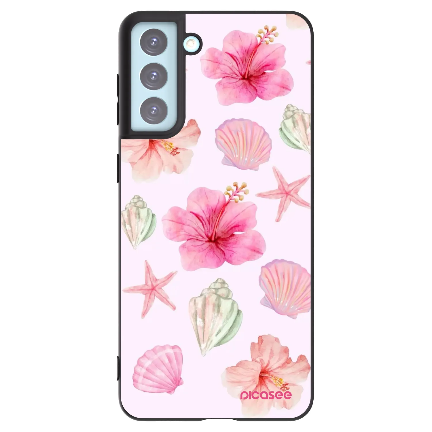 Picasee silikonski črni ovitek za Samsung Galaxy S21+ 5G G996F - Blush Lagoon