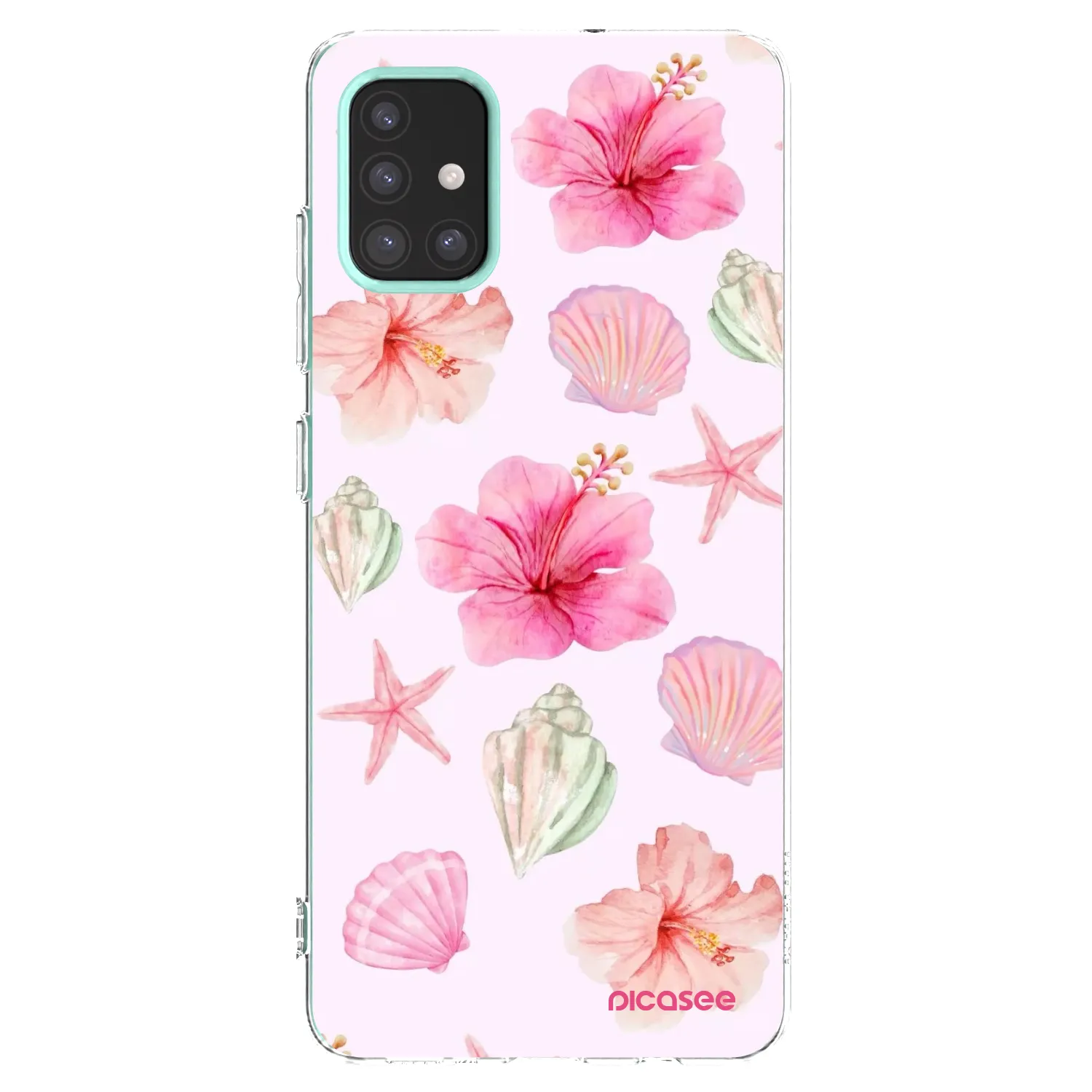 Picasee silikonski prozorni ovitek za Samsung Galaxy M31s - Blush Lagoon