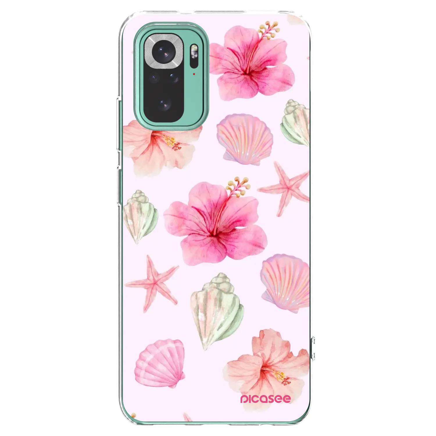 Picasee silikonski prozorni ovitek za Xiaomi Redmi Note 10 Pro - Blush Lagoon