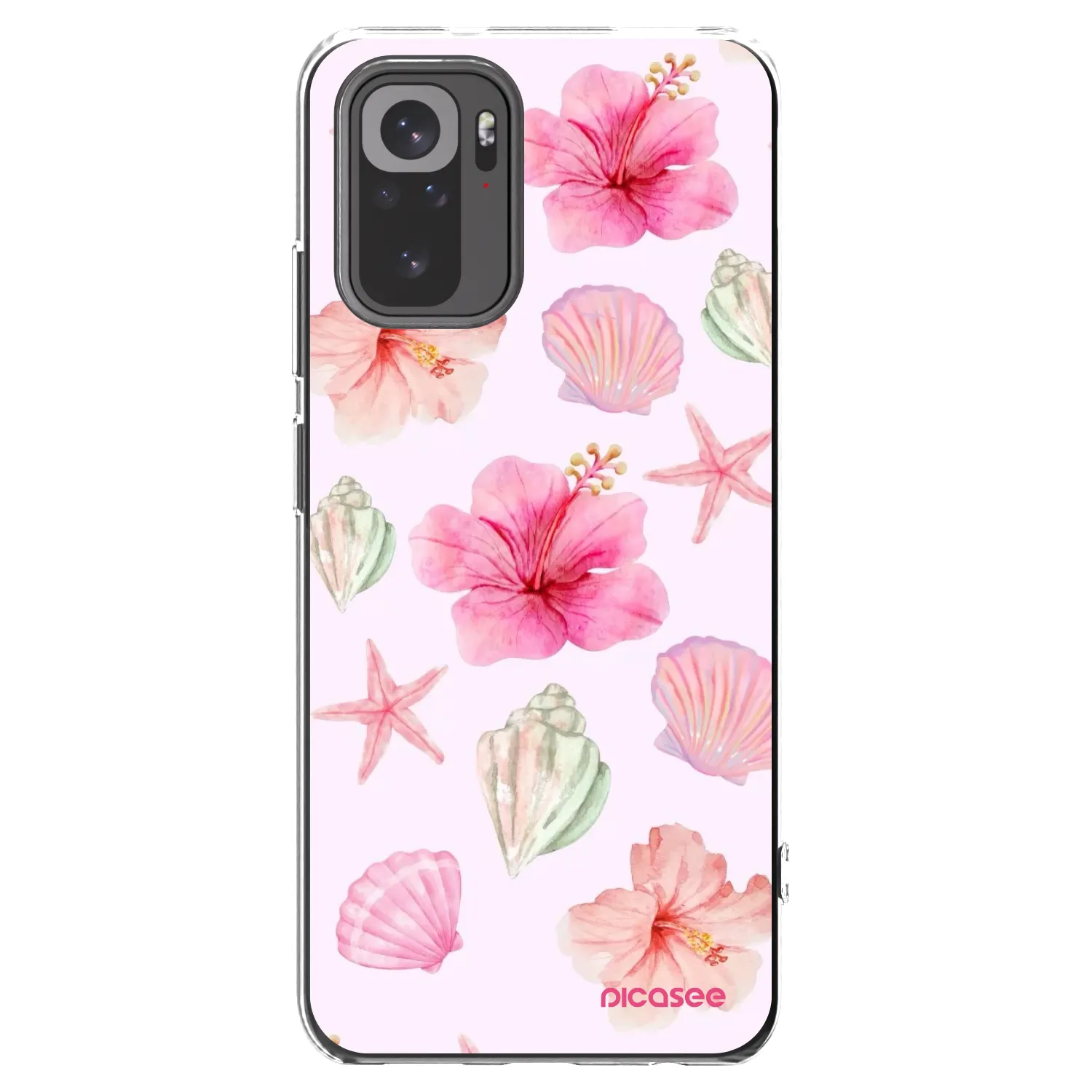 Picasee silikonski prozorni ovitek za Xiaomi Redmi Note 10S - Blush Lagoon