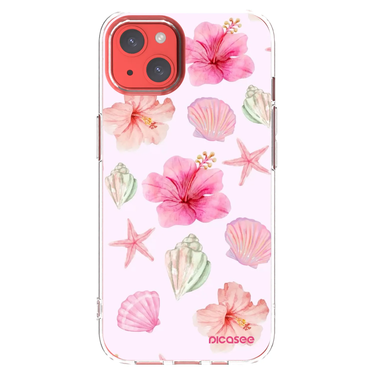 Picasee silikonski prozorni ovitek za Apple iPhone 13 - Blush Lagoon