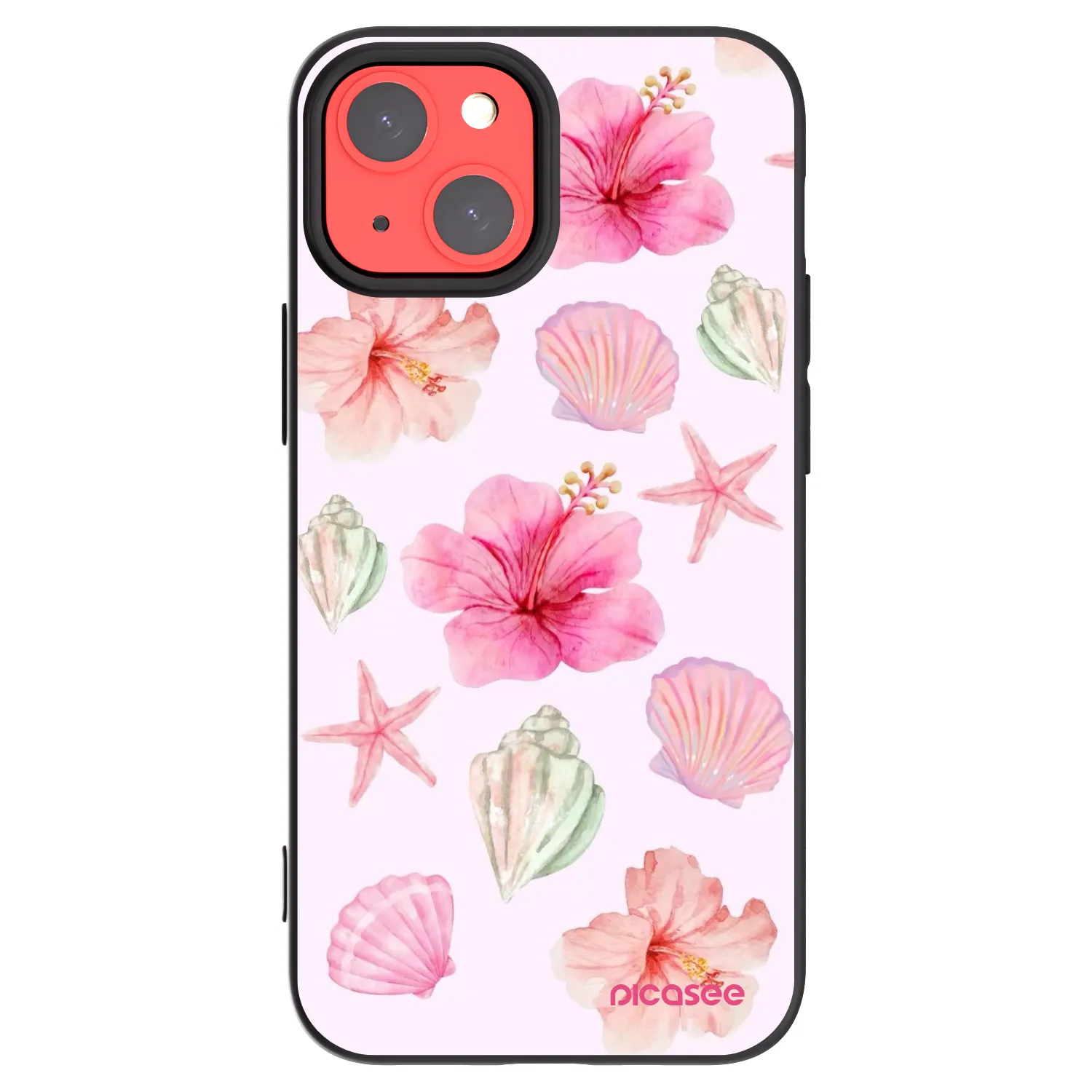 Picasee silikonski črni ovitek za Apple iPhone 13 mini - Blush Lagoon