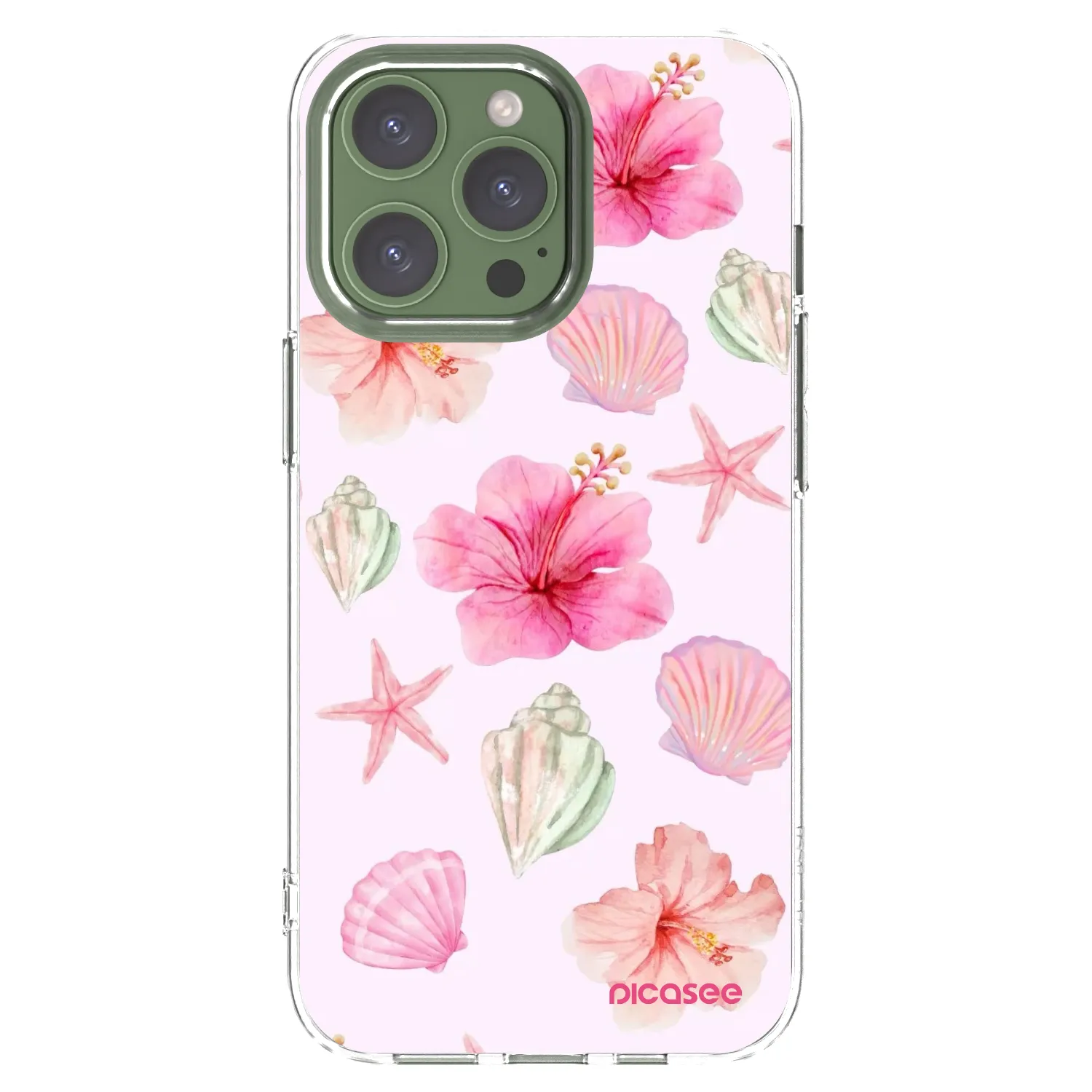 Picasee silikonski prozorni ovitek za Apple iPhone 13 Pro - Blush Lagoon