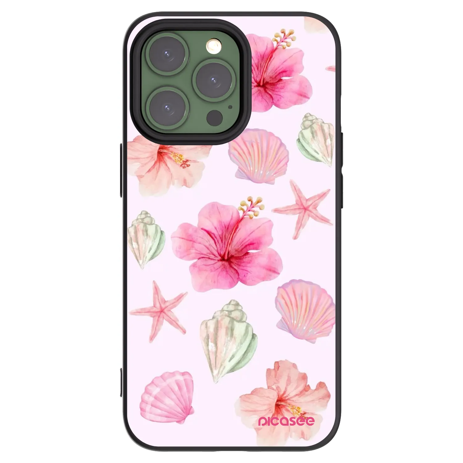 Picasee silikonski črni ovitek za Apple iPhone 13 Pro - Blush Lagoon
