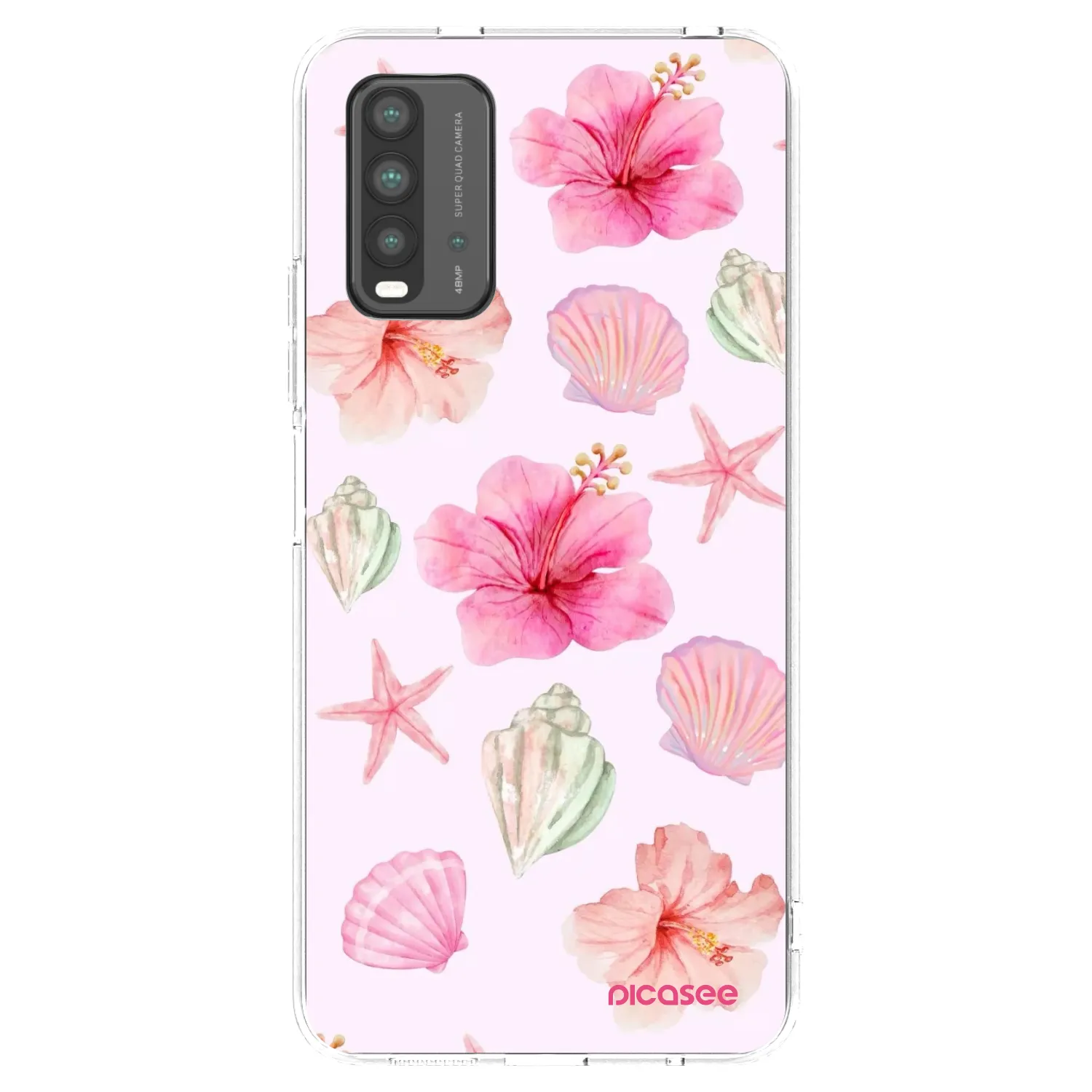 Picasee silikonski prozorni ovitek za Xiaomi Redmi 9T - Blush Lagoon