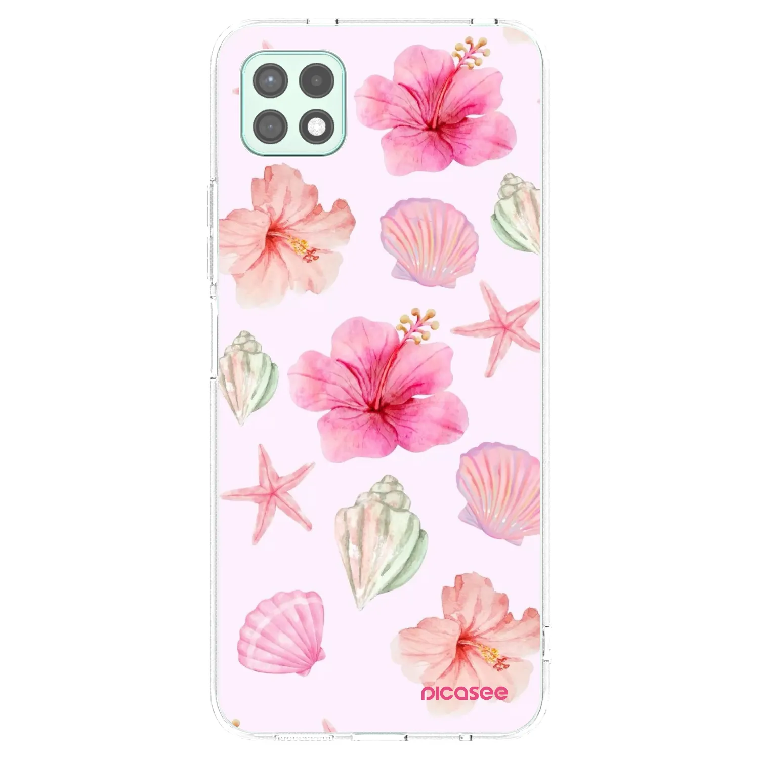 Picasee silikonski prozorni ovitek za Samsung Galaxy A22 A226B 5G - Blush Lagoon